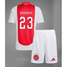 Ajax Steven Berghuis #23 Hjemme skjorte til barn 2024-25 Kortermet (+ korte bukser)